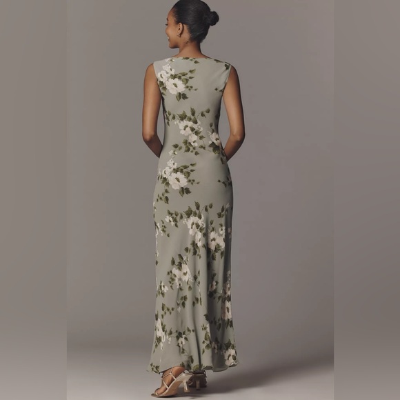 NWT Reformation Prescott Floral Mermaid Dress Greenery Wedding Guest Small - Picture 4 of 15